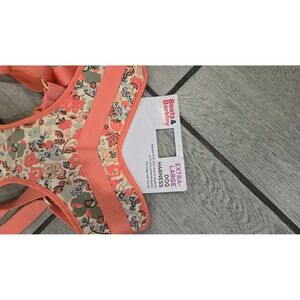 Boots &‎ Barkley Extra Large Floral Print Dog Harness Coral Pink New